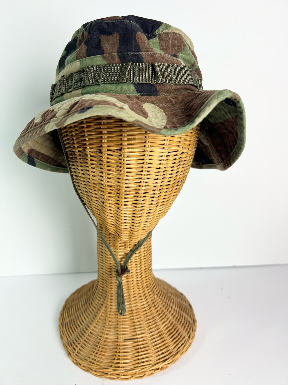 Camo Boonie hat Woodland Type III bucket military rip stop One Size
